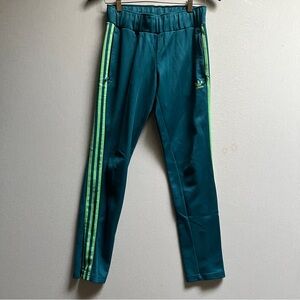 Adidas Originals Teal Green 3-Stripe Track Pants / Leggings – Women’s Small